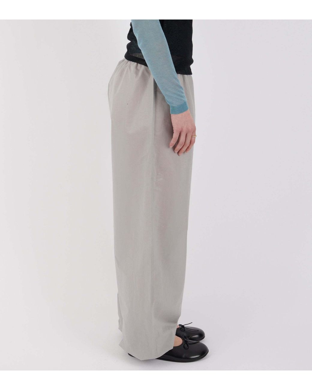 Paloma Wool Gray Elastic Waist Casual Pants