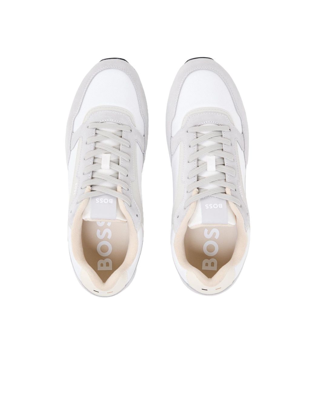 Boss White Parkour Running Trainers for men