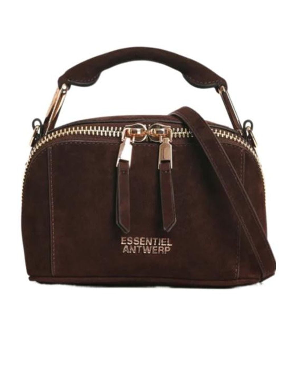Essentiel Antwerp Brown Kyla Mini Top-Handle Shoulder Bag