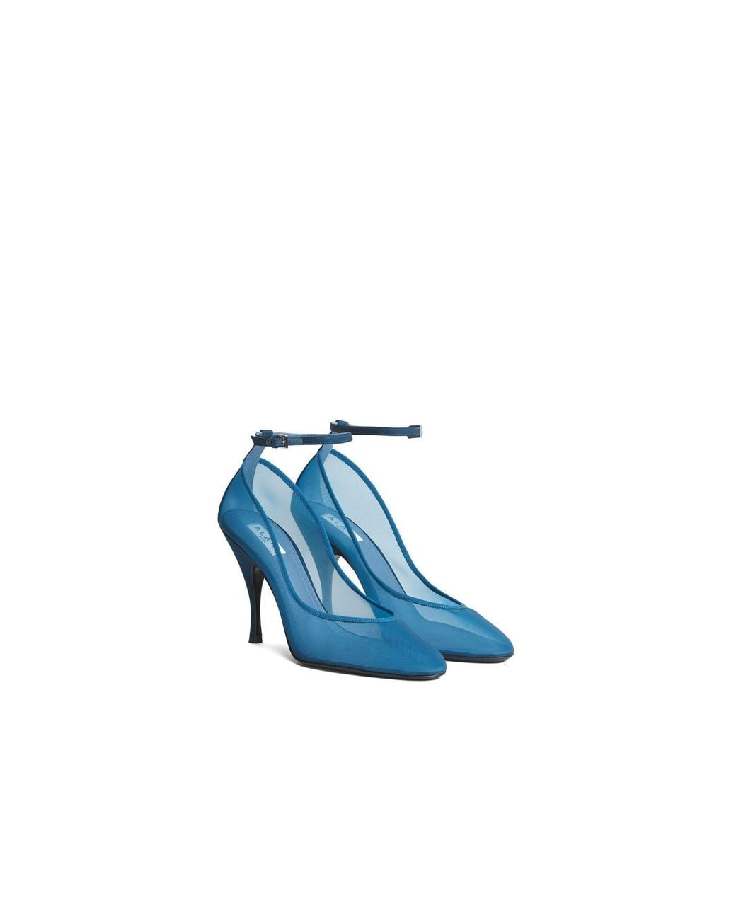 Alaïa Blue Strappy Pumps