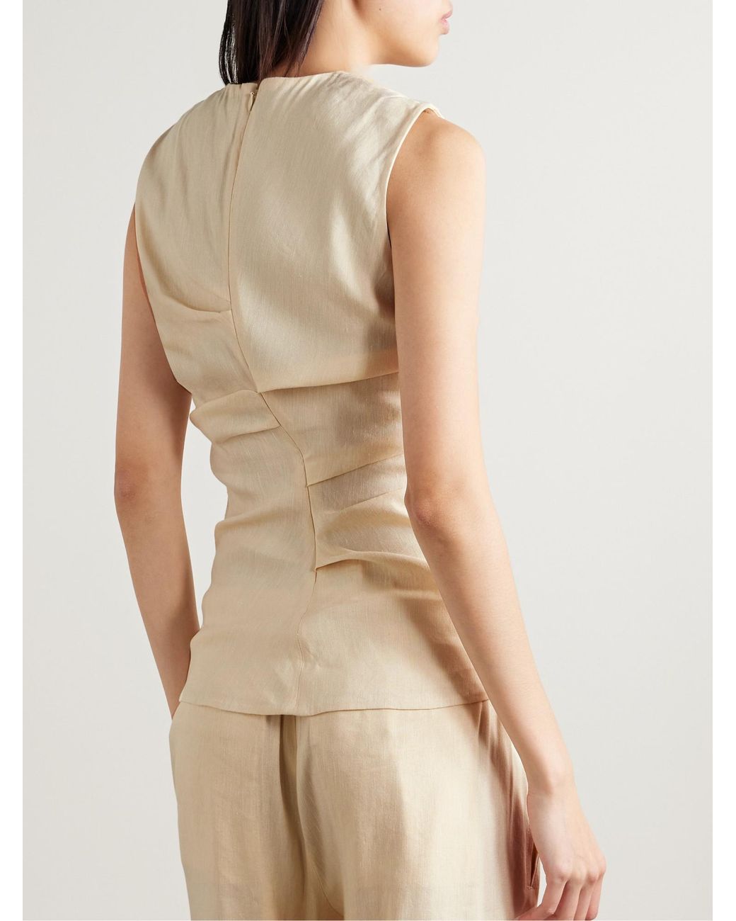 Proenza Schouler Natural Linen Spliced Vest