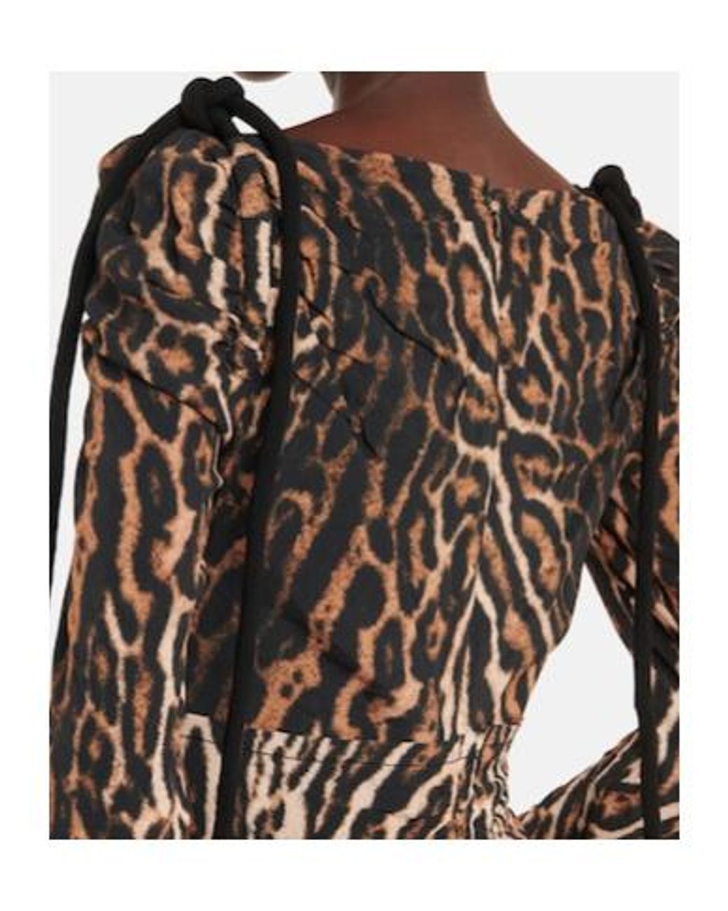 Proenza Schouler Natural Leopard-Print Midi Dress