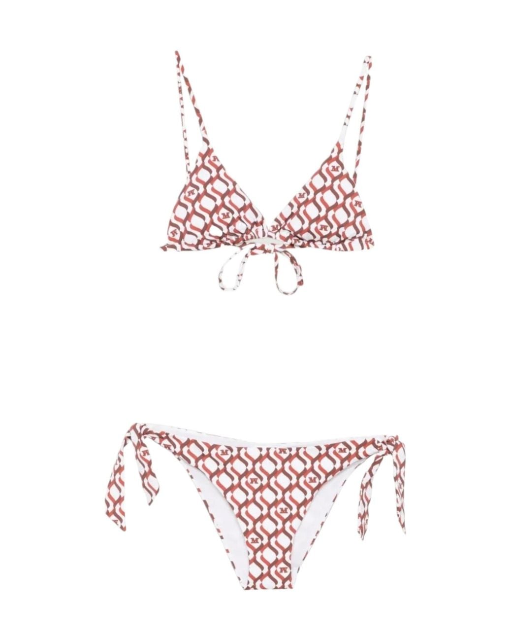Max Mara Pink Patterned Bikini Set