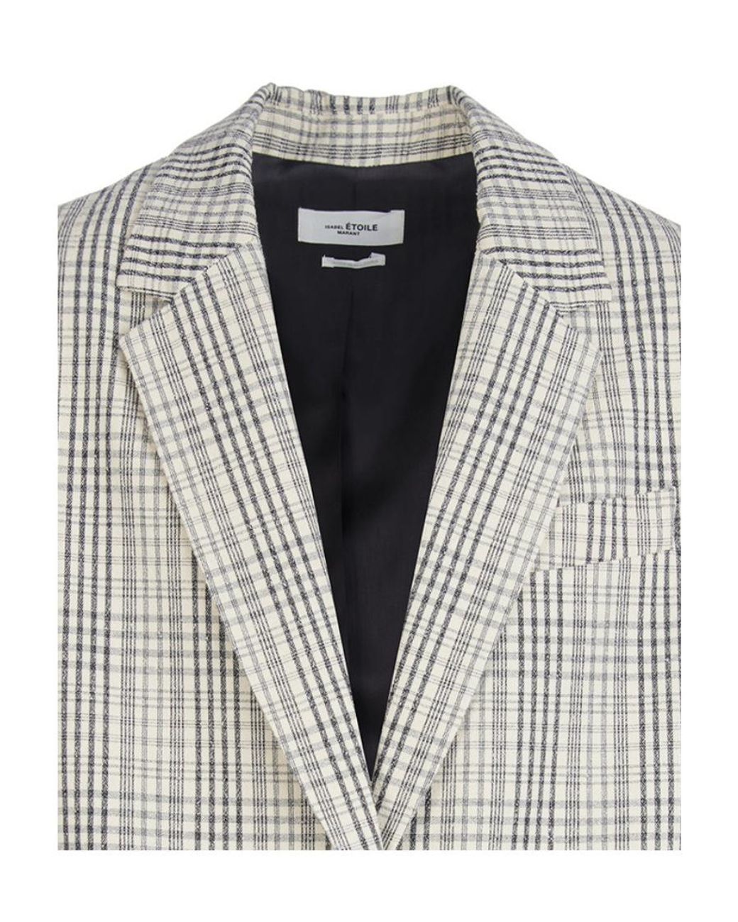 Isabel Marant Gray Checked Suit Coat