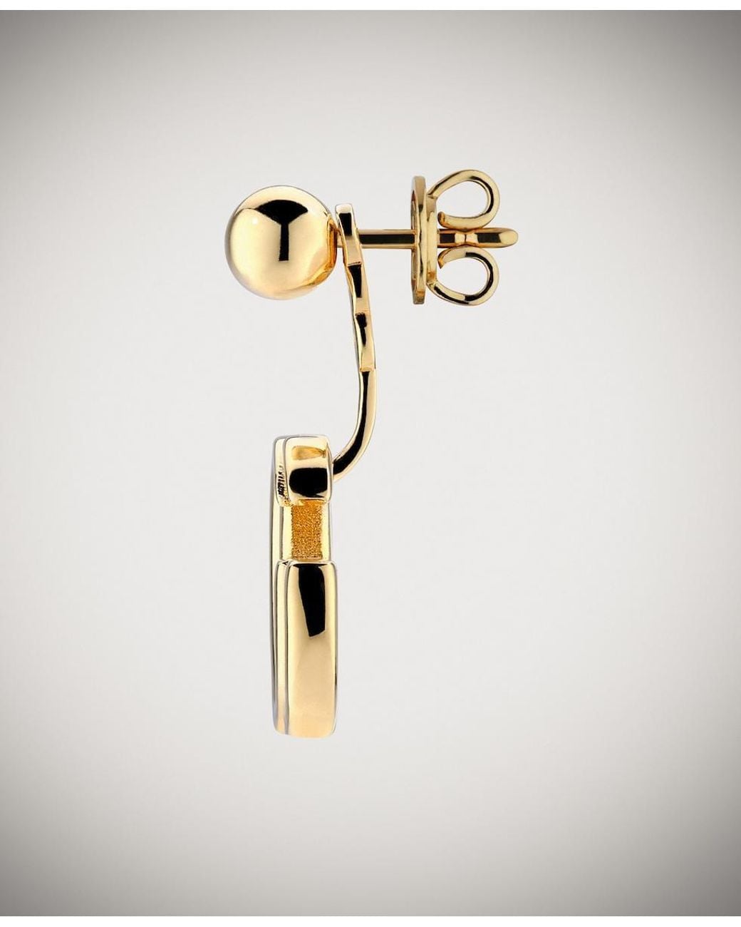 Gucci Metallic Gg Marmont Drop Earrings