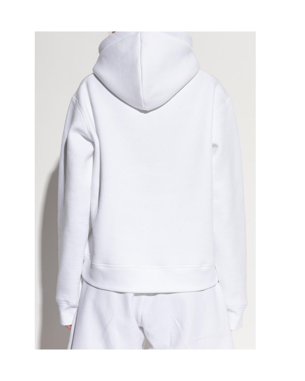 DSquared² White D2 Icon Hoodie