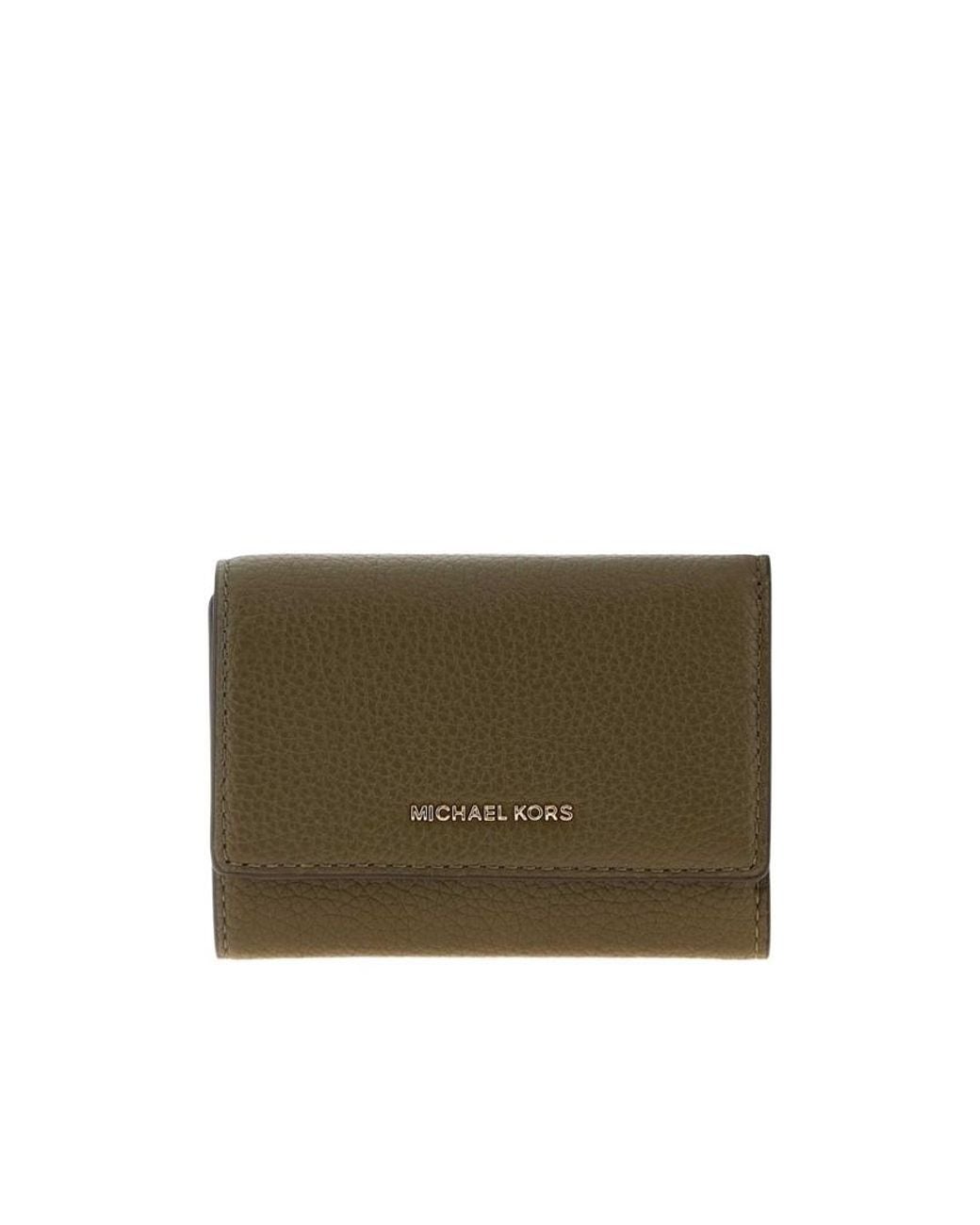 MICHAEL Michael Kors Green Bryant Trifold Wallet
