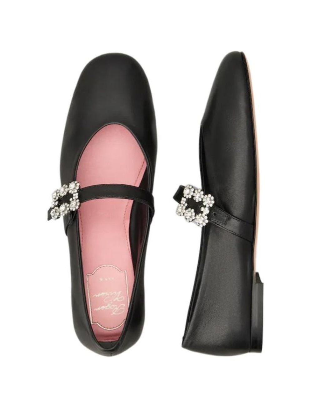 Roger Vivier Black Efflorescence Mary Jane Shoes