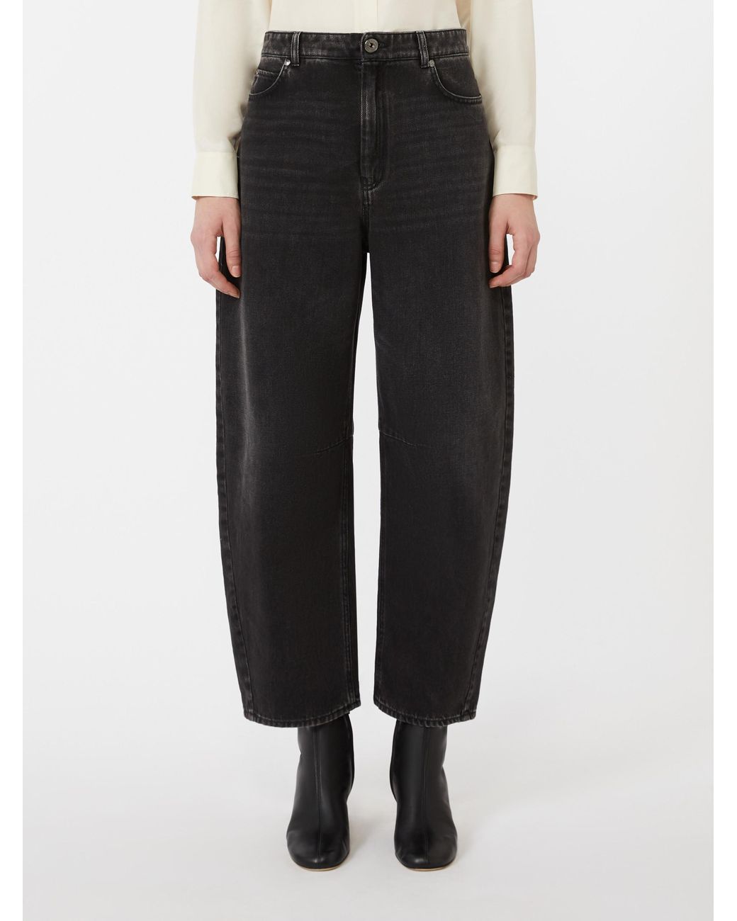 Weekend by Maxmara Black Douglas Barrel Jeans