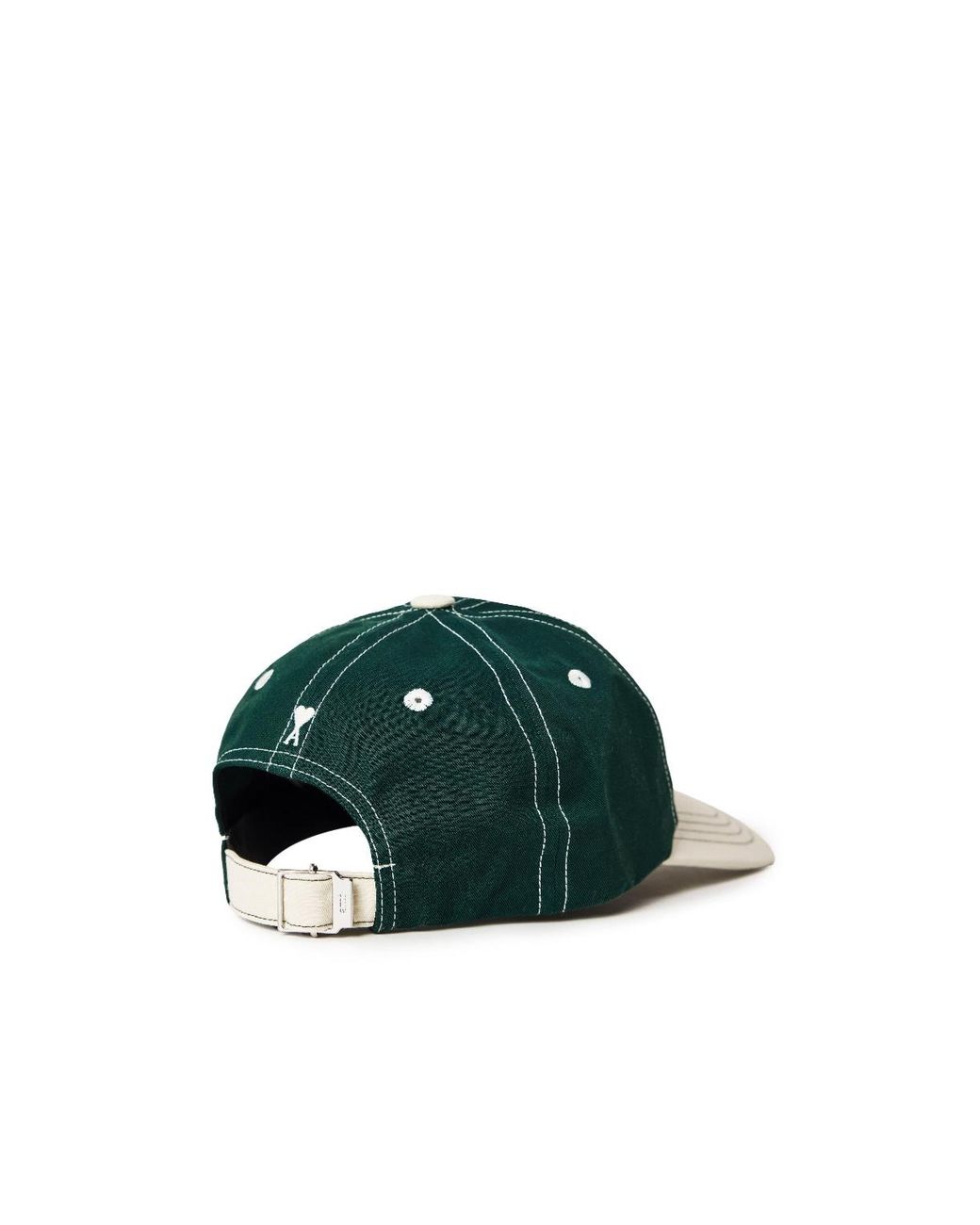 AMI Green Colorblock Baseball Cap for men