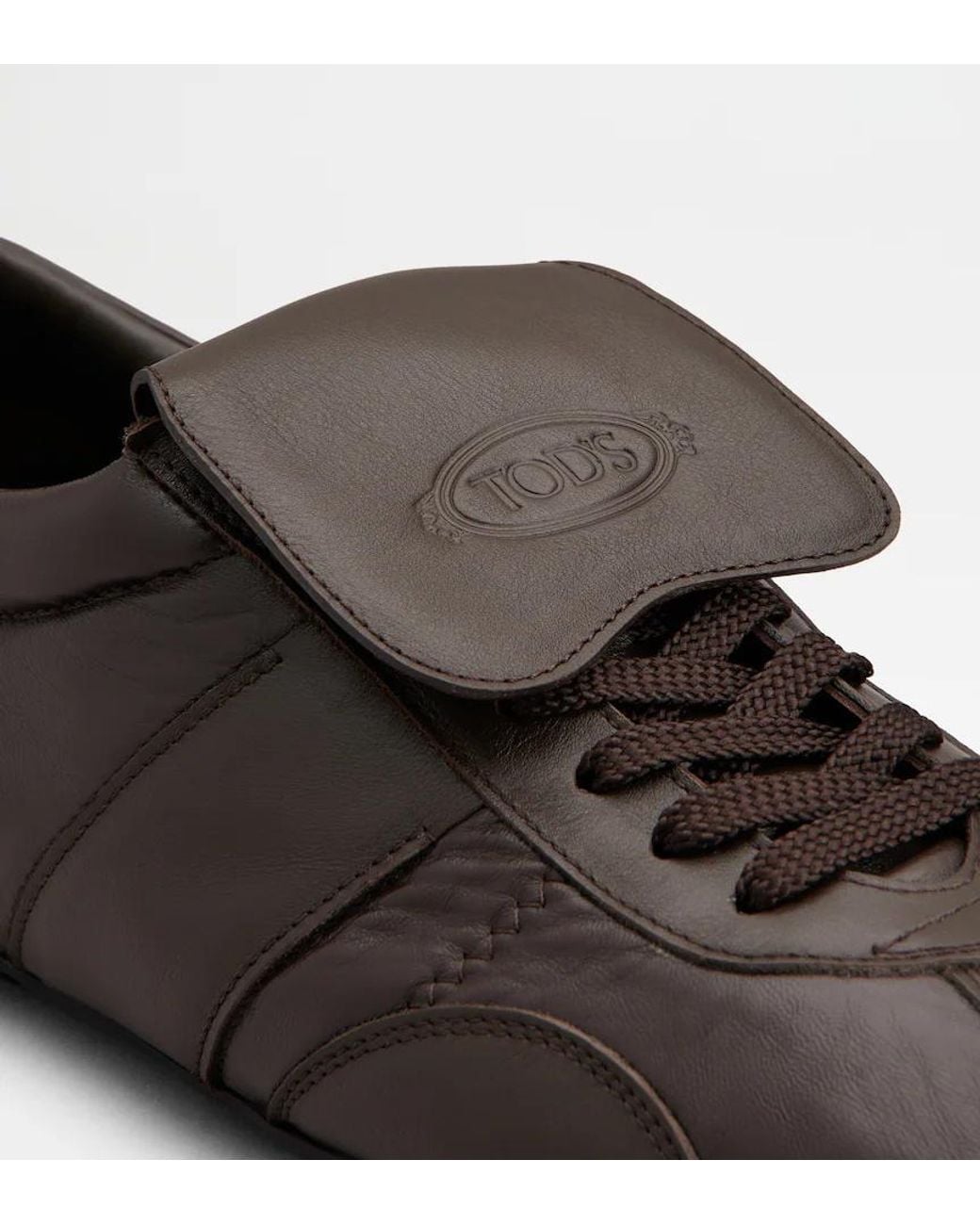 Tod's Brown Low-Top Lace-Up Shoes for men