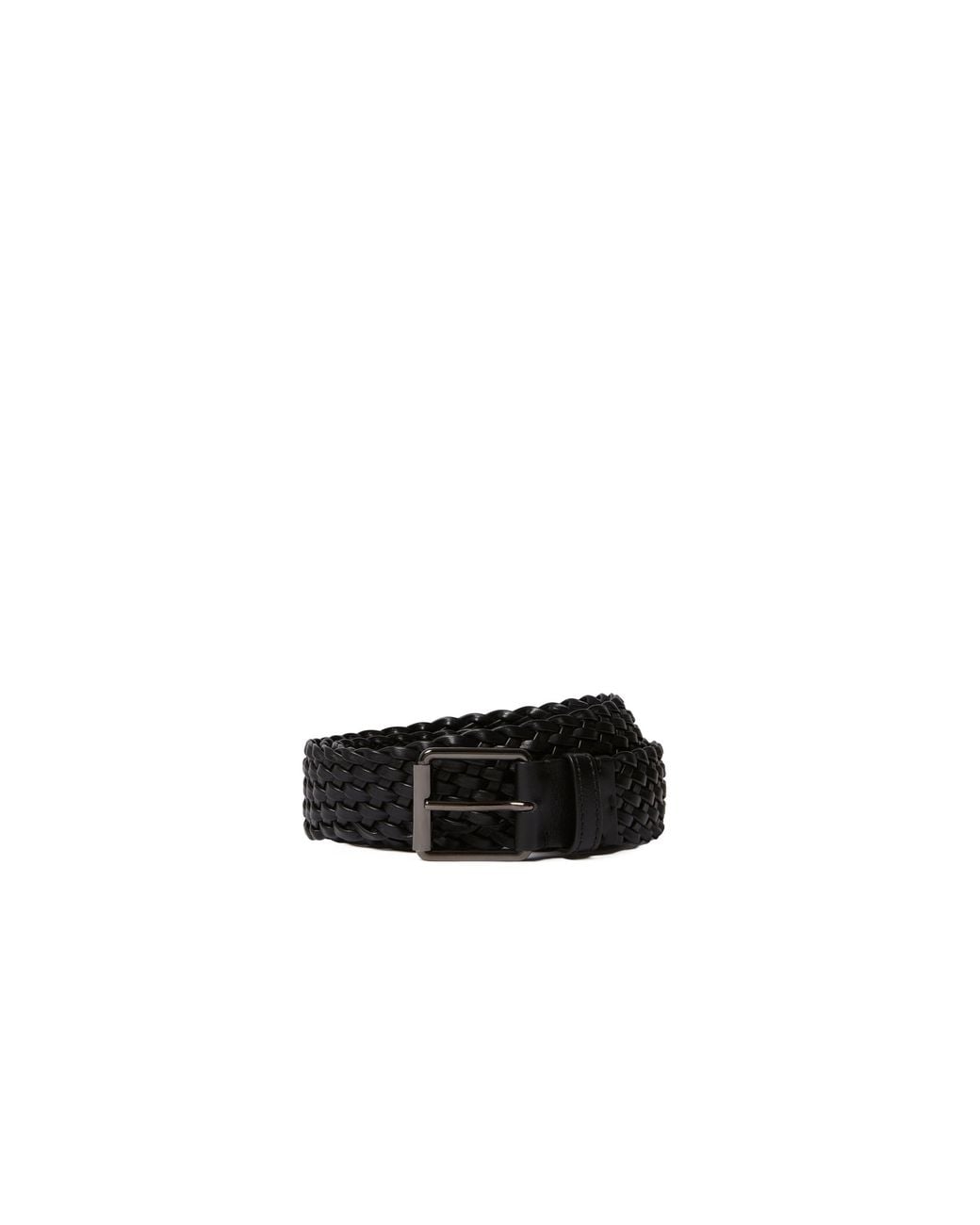 Stella McCartney White Woven Buckle Belt