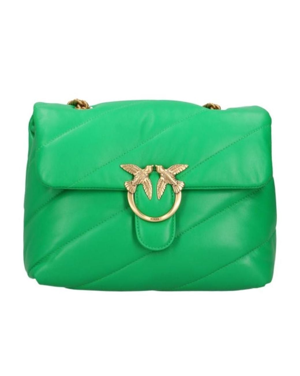 Pinko Green Chain Shoulder Bag