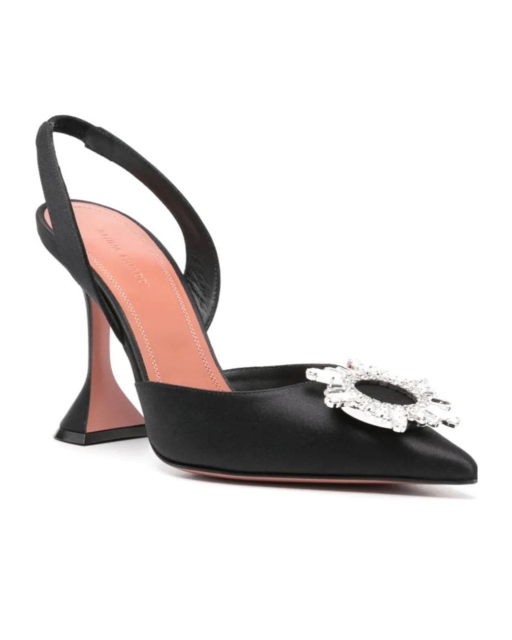 AMINA MUADDI Black 105Mm Begum Sling Pumps