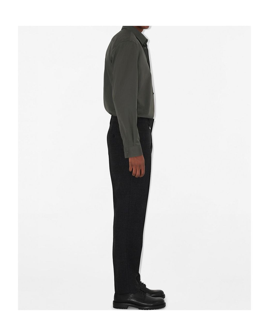 Burberry Black Wool Tailored Trousers for men
