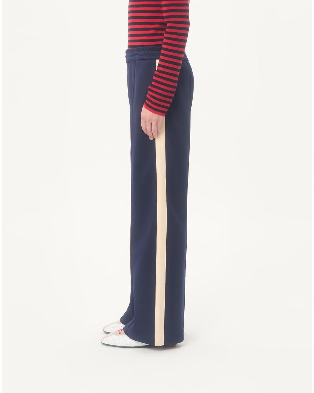 Valentino Blue Logo Plaque Track Pants for men