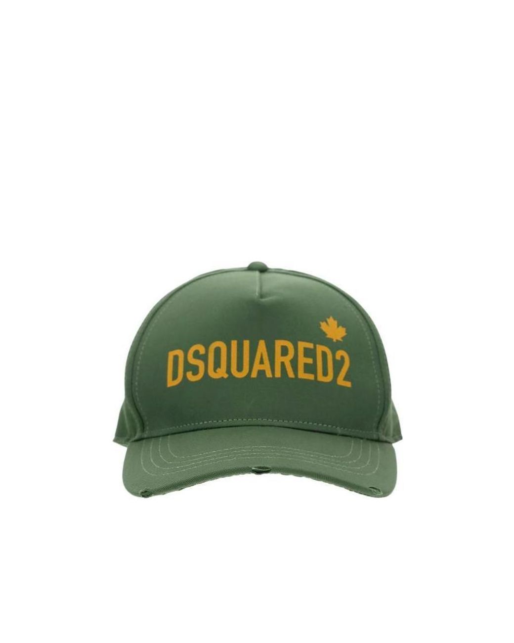 DSquared² Green Logo Print Baseball Cap for men