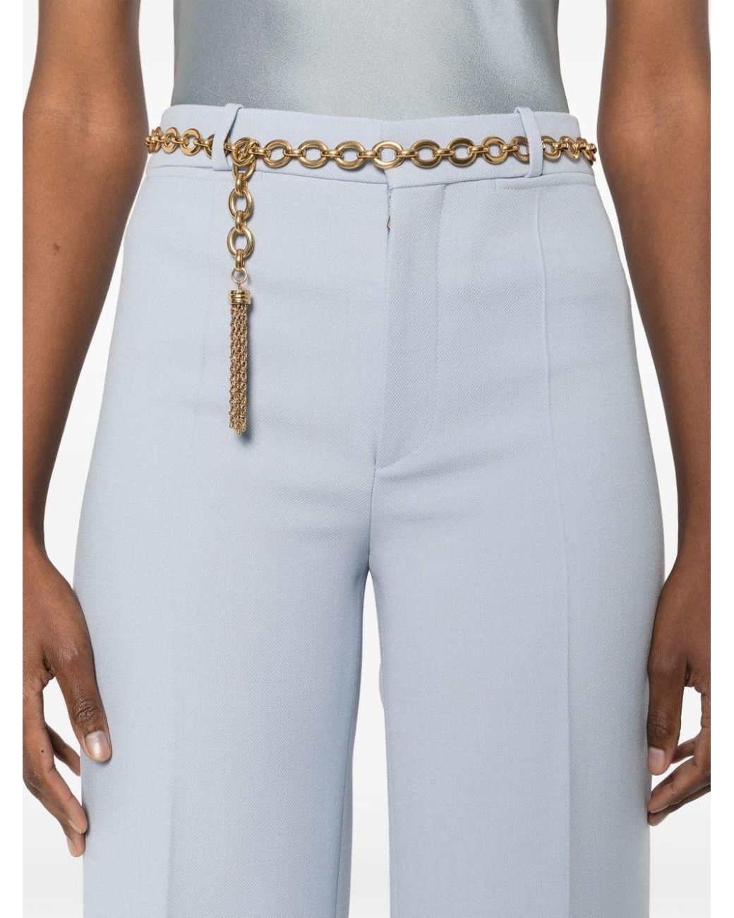 Chloé Blue Chloé Flared Tailored Trousers
