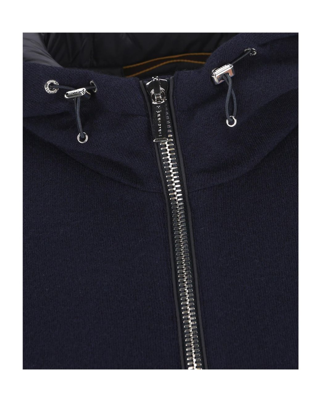 Moorer Black Zip-Up Hooded Jacket for men