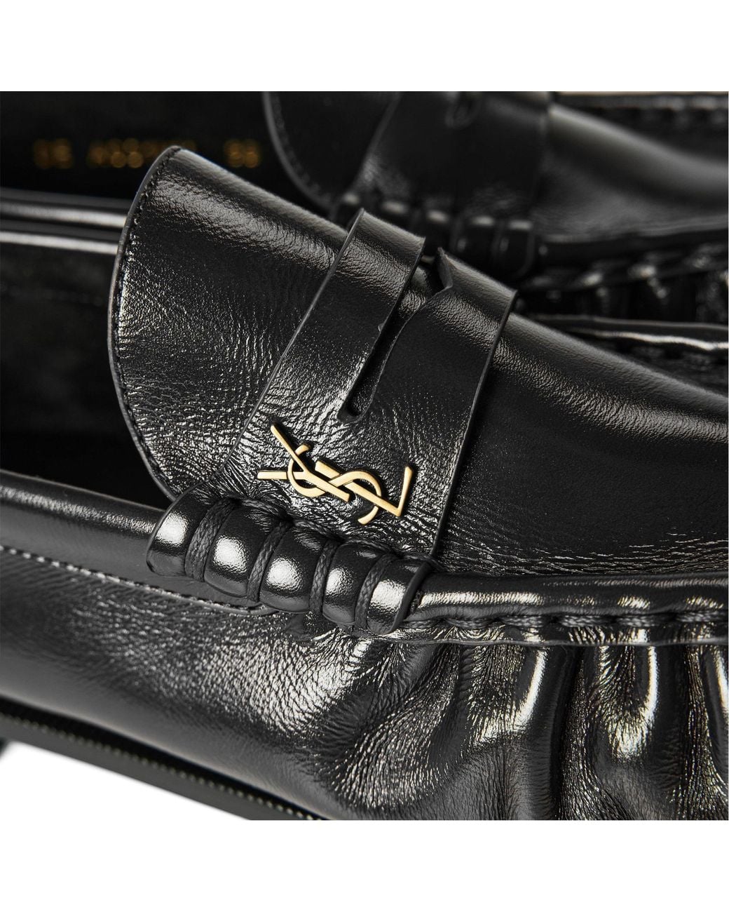 Saint Laurent Black Glossy Loafer