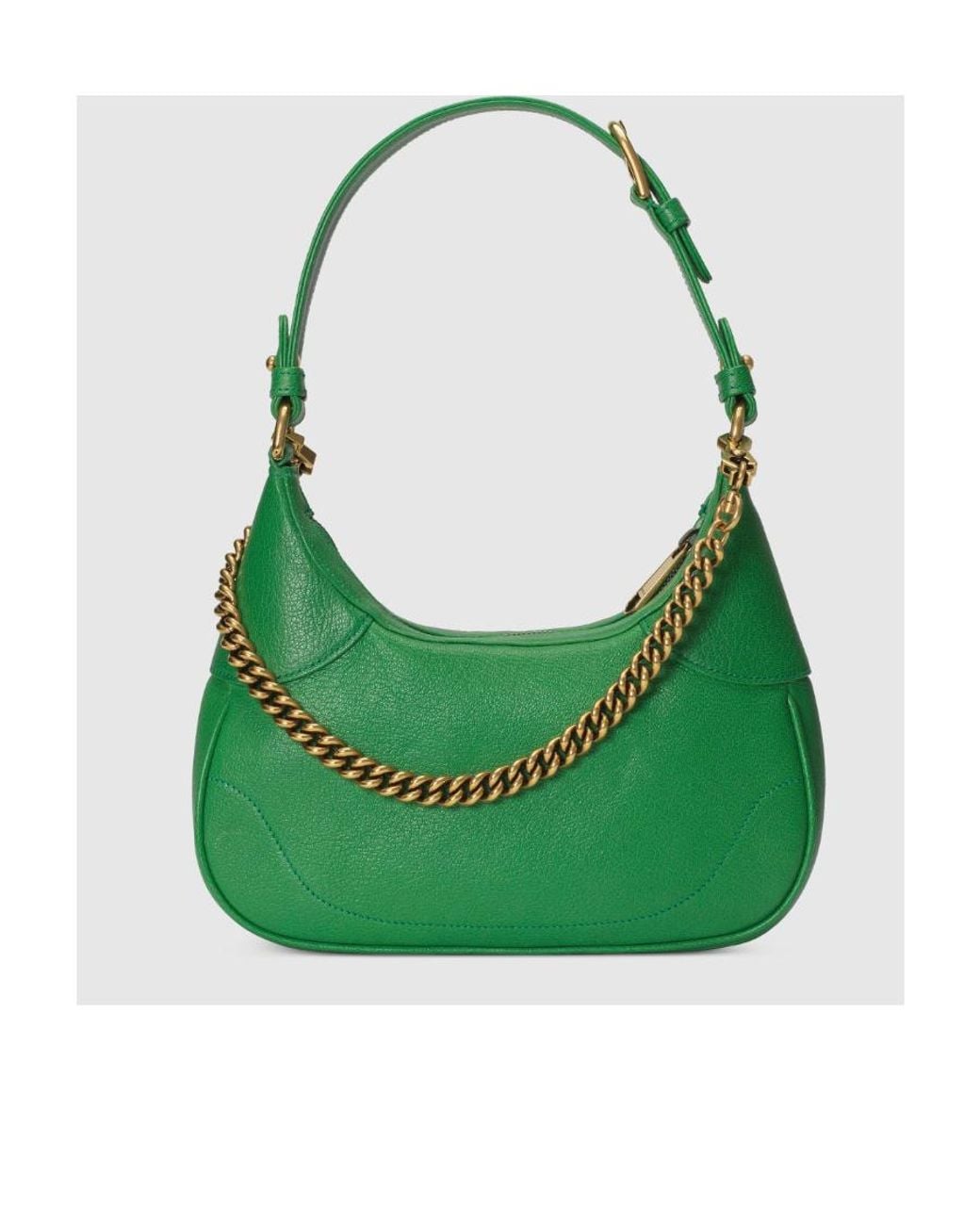 Gucci Green Logo Plaque Small Aphrodite Shoulder Bag
