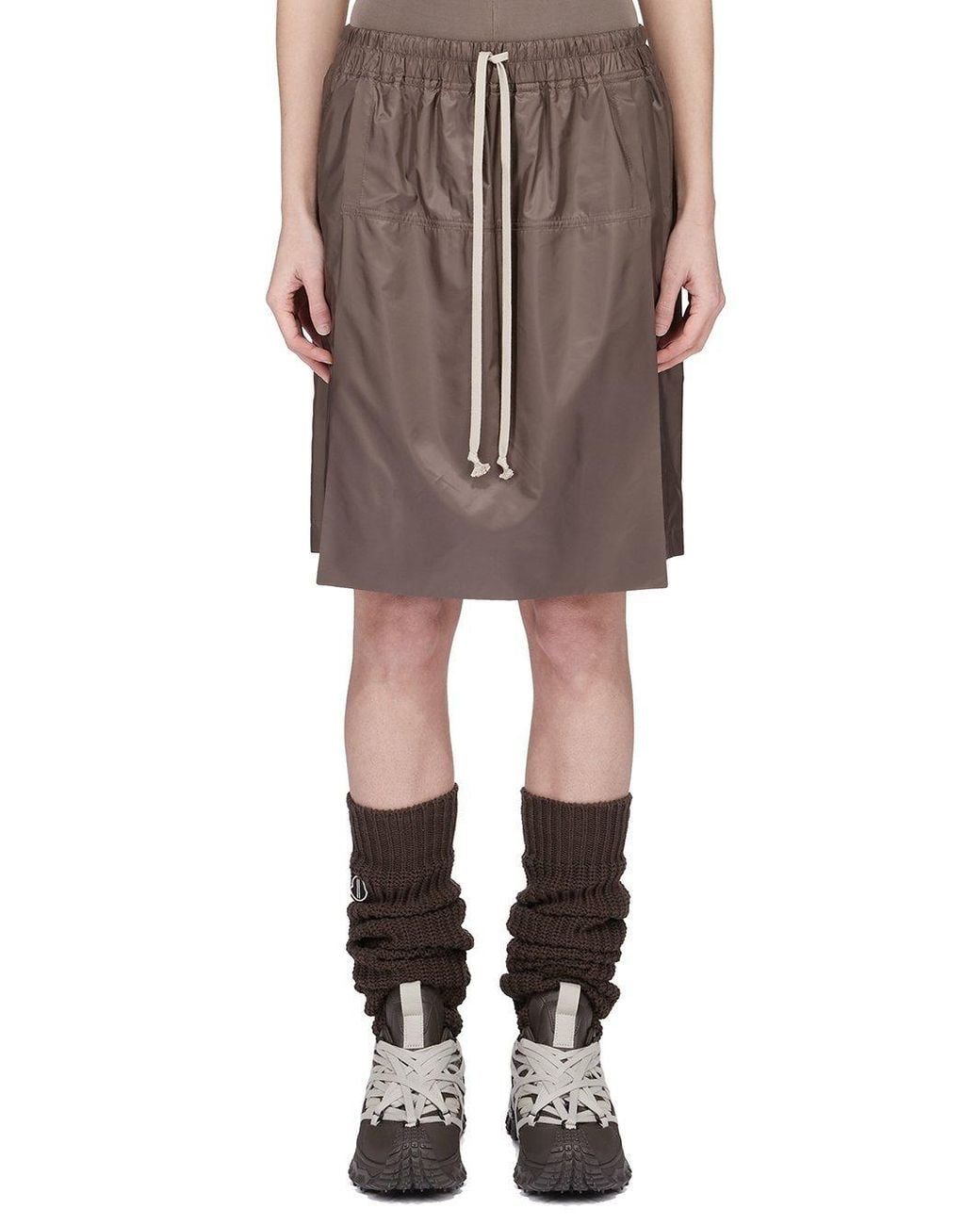 Moncler Multicolor Moncler Rick Owens Logo Embroidered Drawstring Shorts
