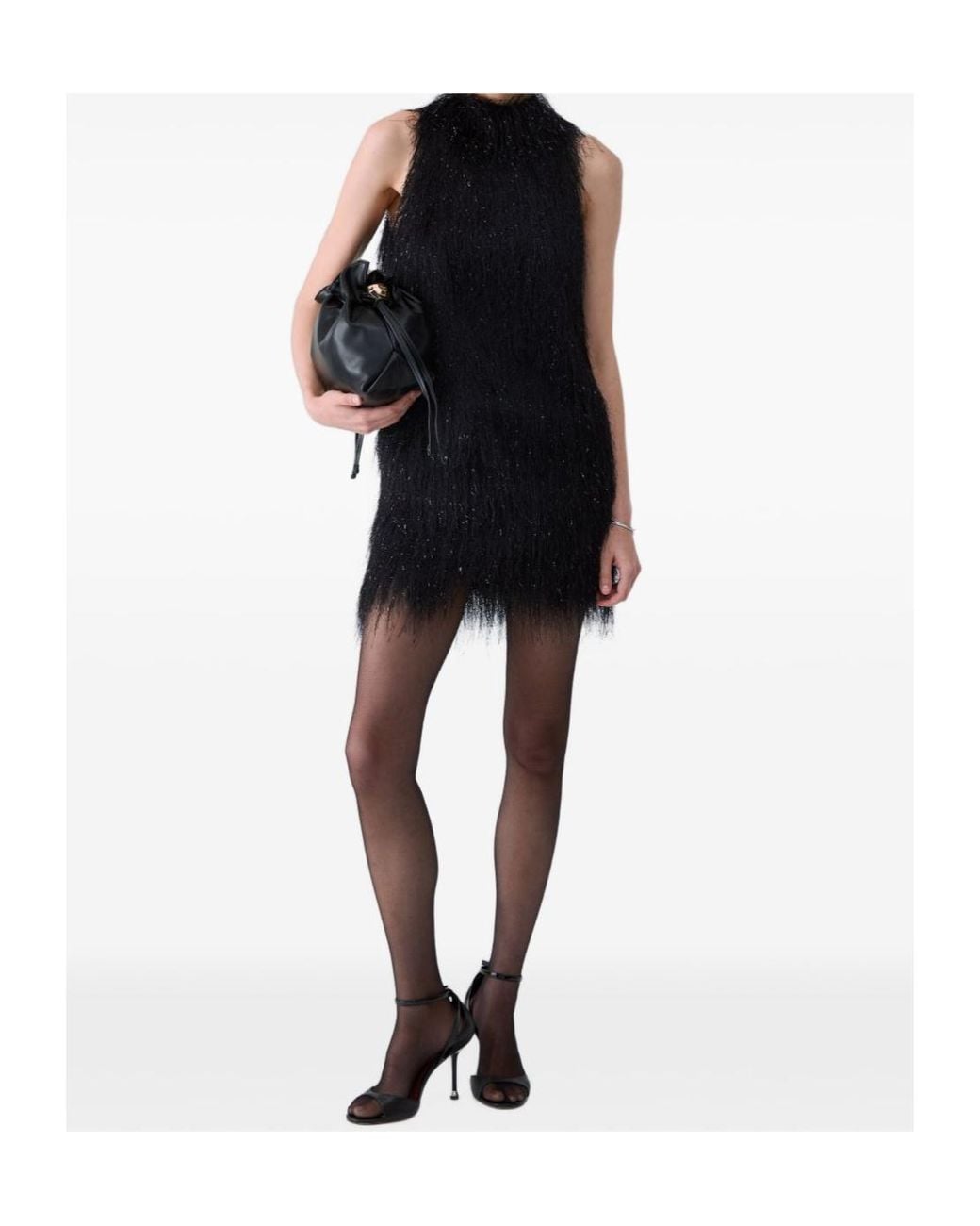 Liu Jo Black Tassel-Decorated Top