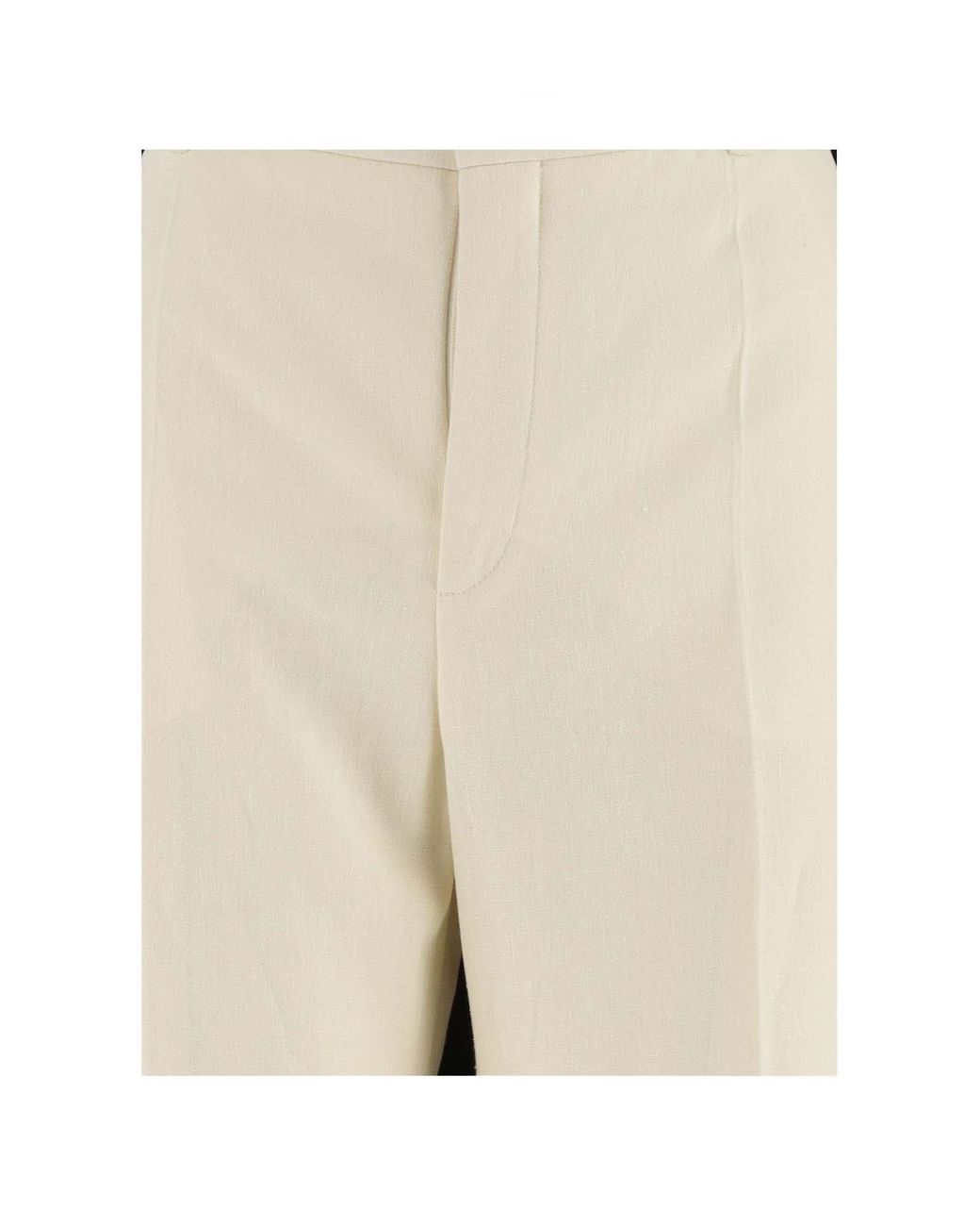 Chloé White Chloé Wide-Leg Tailored Trousers