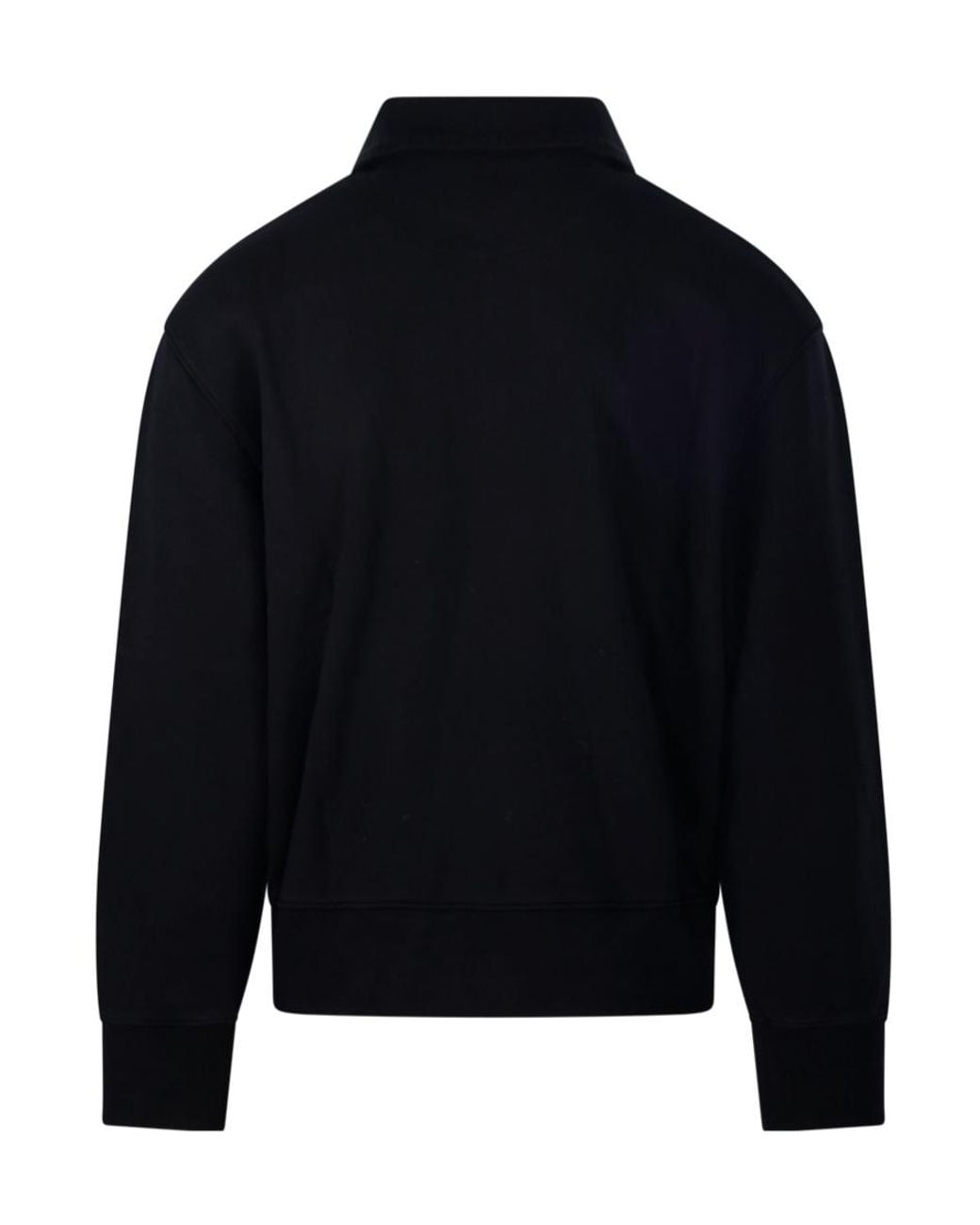 Maison Kitsuné Blue Maison Kitsuné Profile Fox Zip Polo Sweatshirt for men
