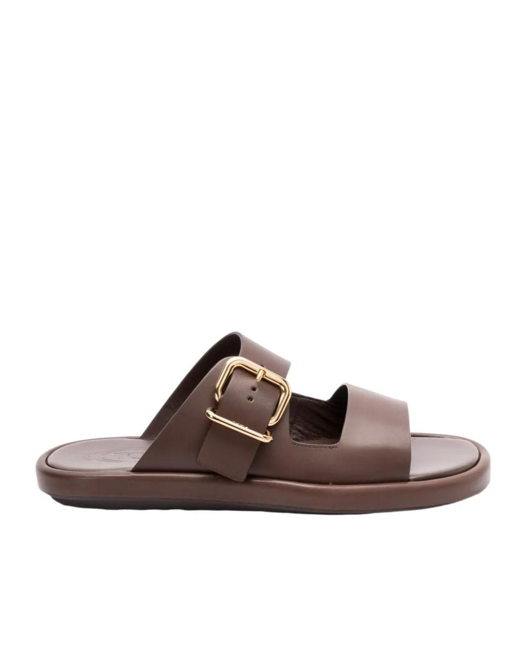 Tod's Brown Double-Strap Slides
