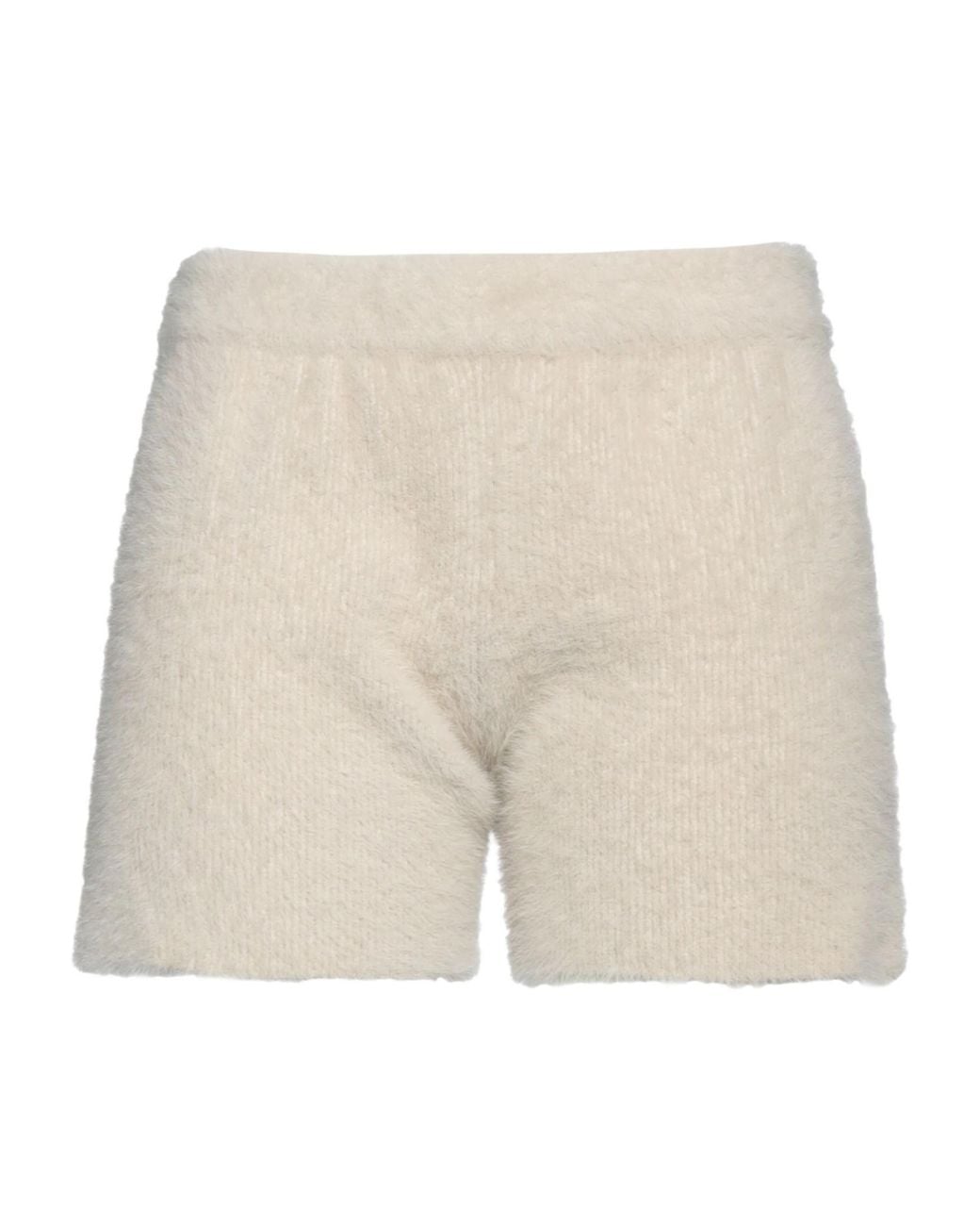 Jacquemus Natural Knitted Shorts