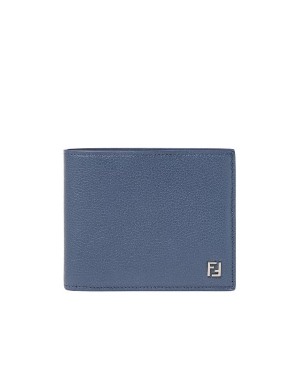 Fendi Blue Ff Wallet for men