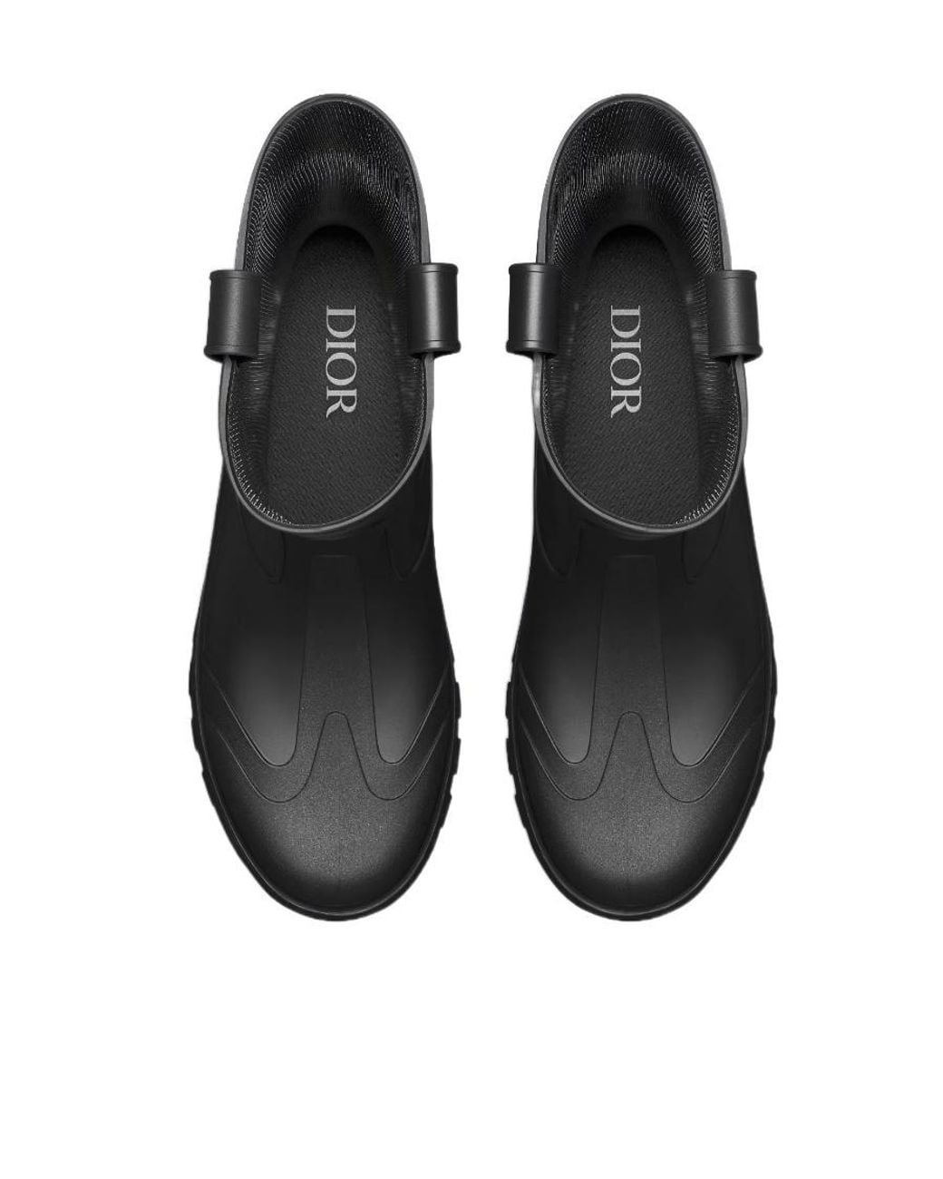 Dior Black Homme Garden Rain Boots for men