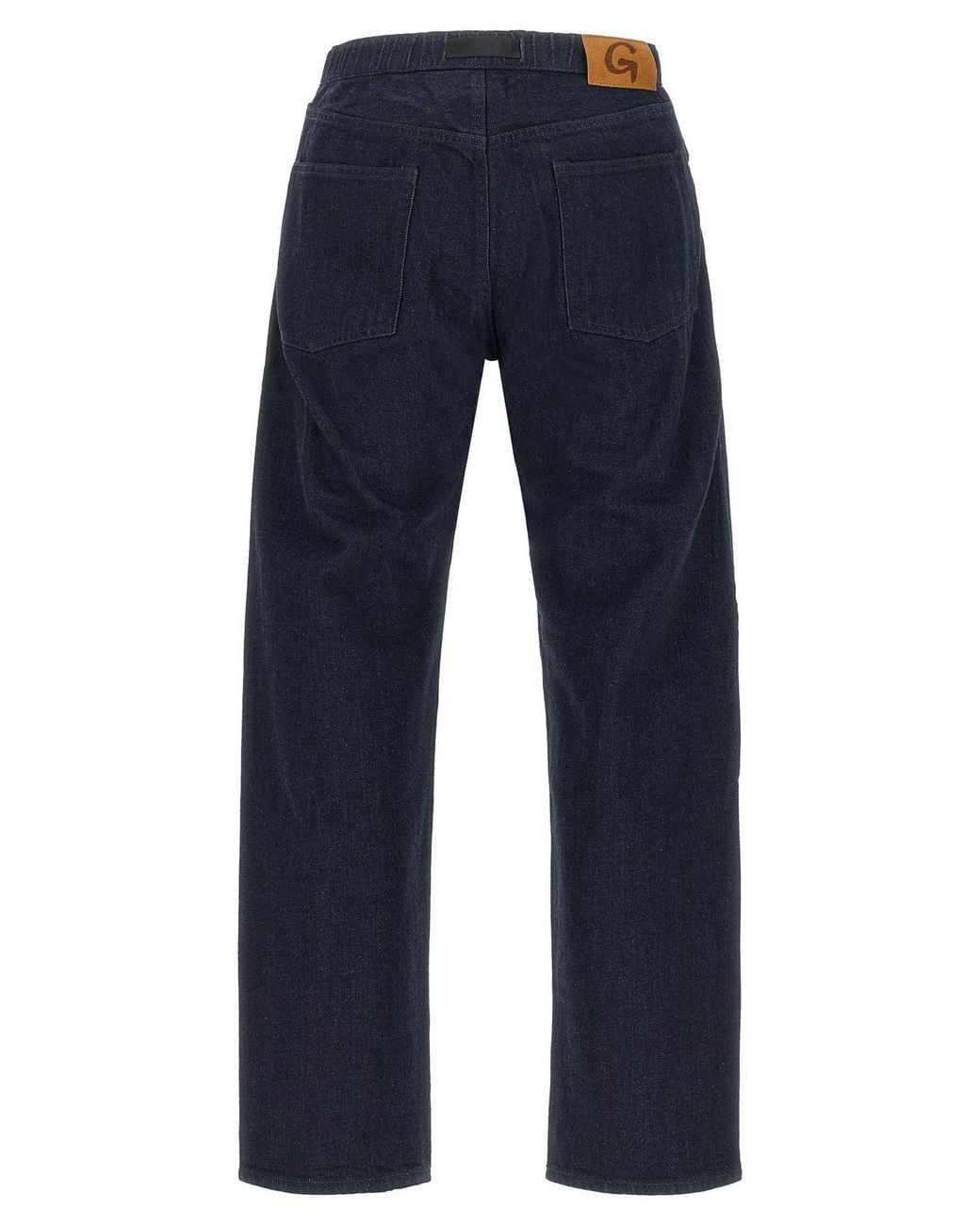 Gramicci Blue Integrated Belt Japanese Denim Jeans for men