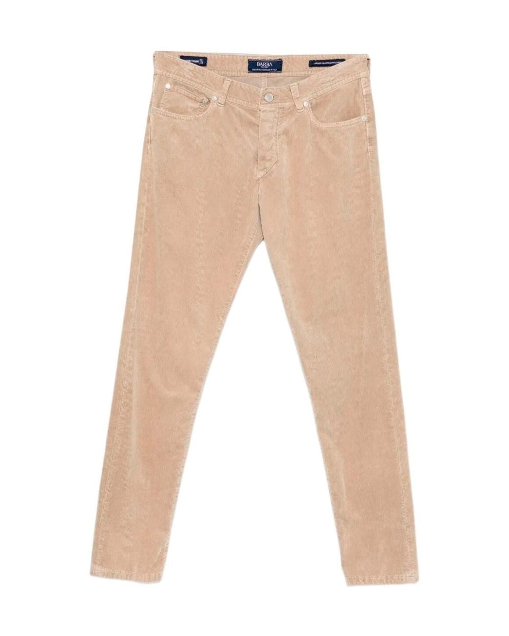 Barba Napoli Natural Barba 5-Pocket Corduroy Jeans for men