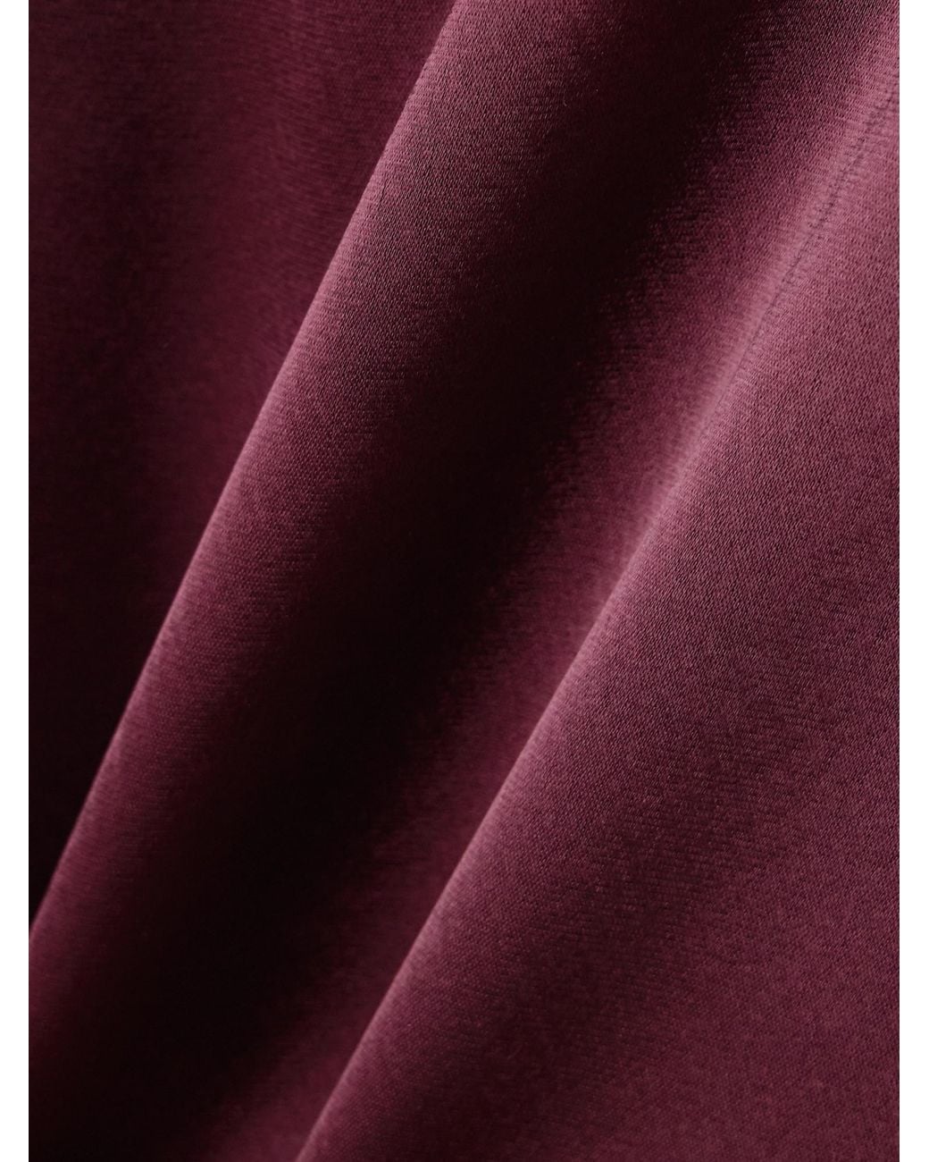 Galvan Red Satin Wide-Leg Pants
