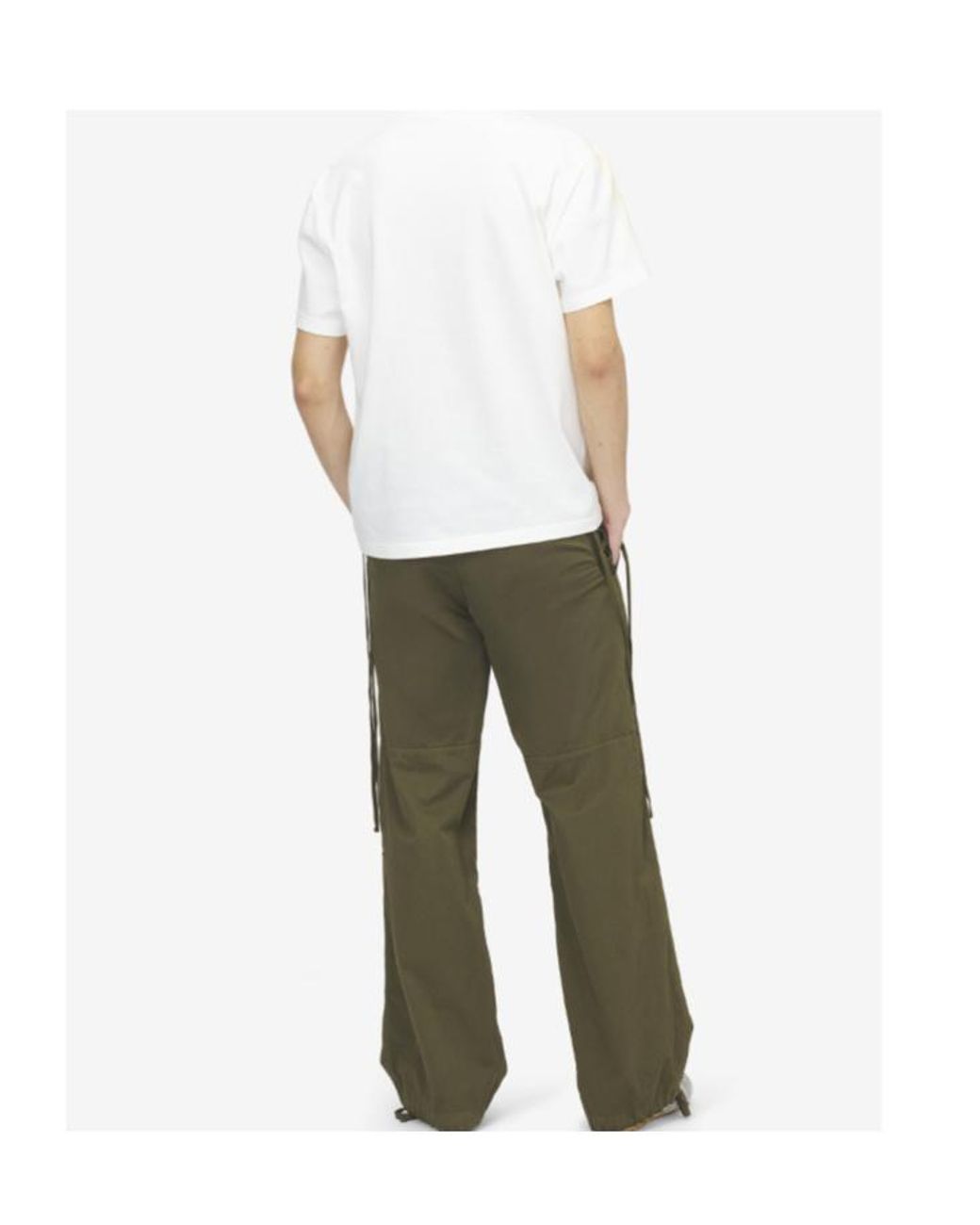 McQueen White Skull Print T-Shirt for men