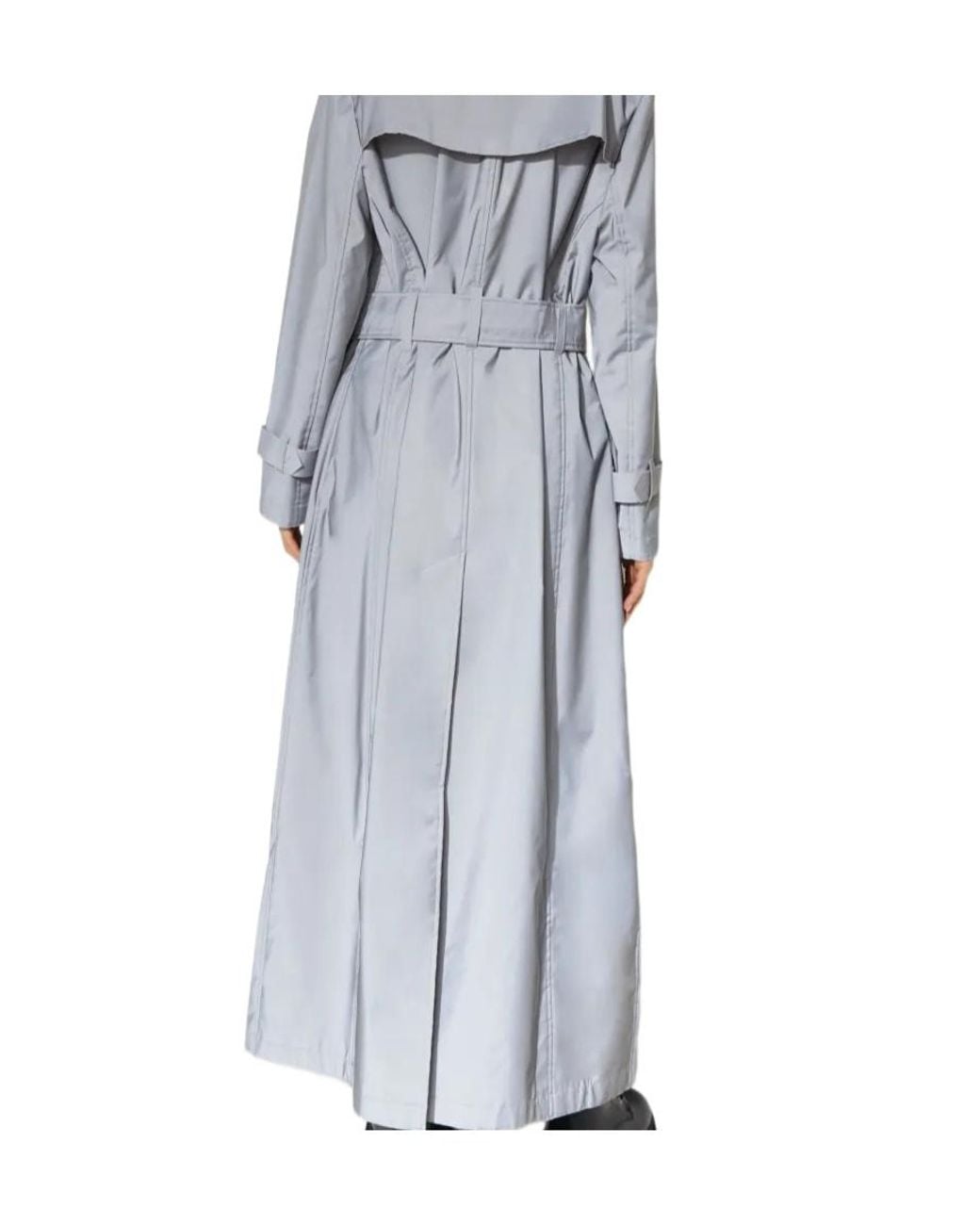 Norma Kamali Gray Double-Breasted Coat