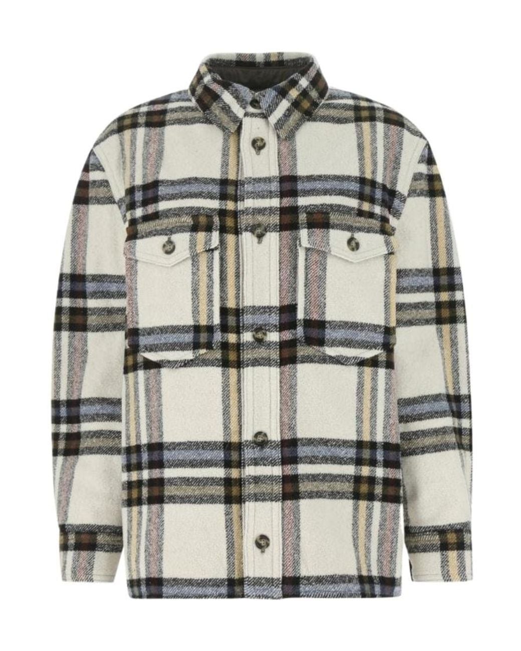 Isabel Marant Gray Isabel Marant Étoile Every Checked Padded Jacket