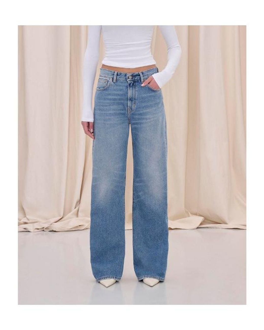 Haikure Blue Wide-Leg Jeans