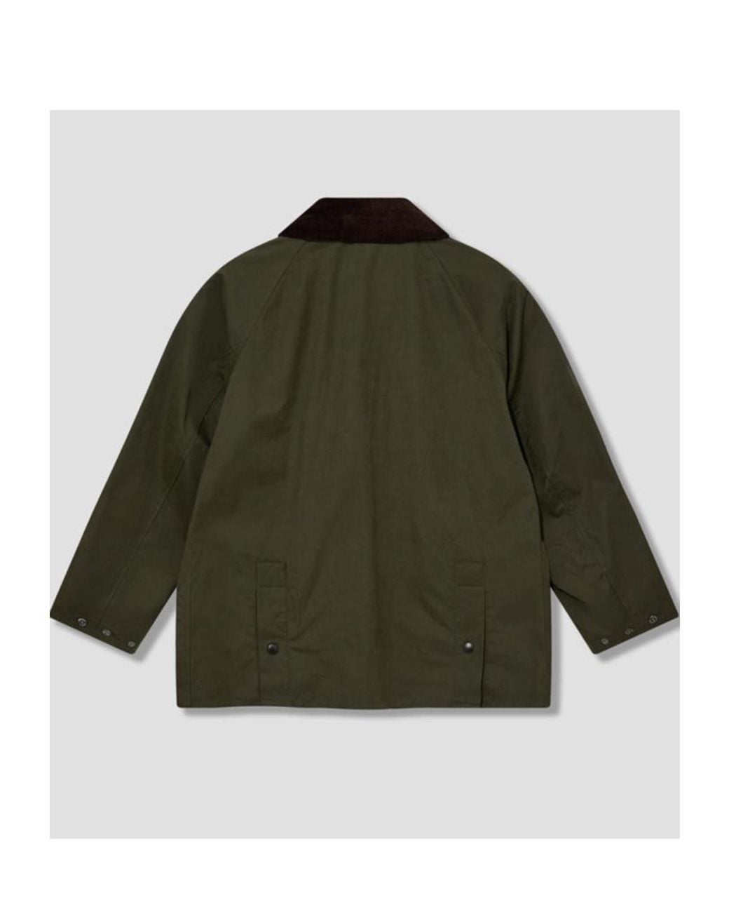 Barbour Black Bedale Corduroy-Collar Long Sleeved Shirt Jacket for men
