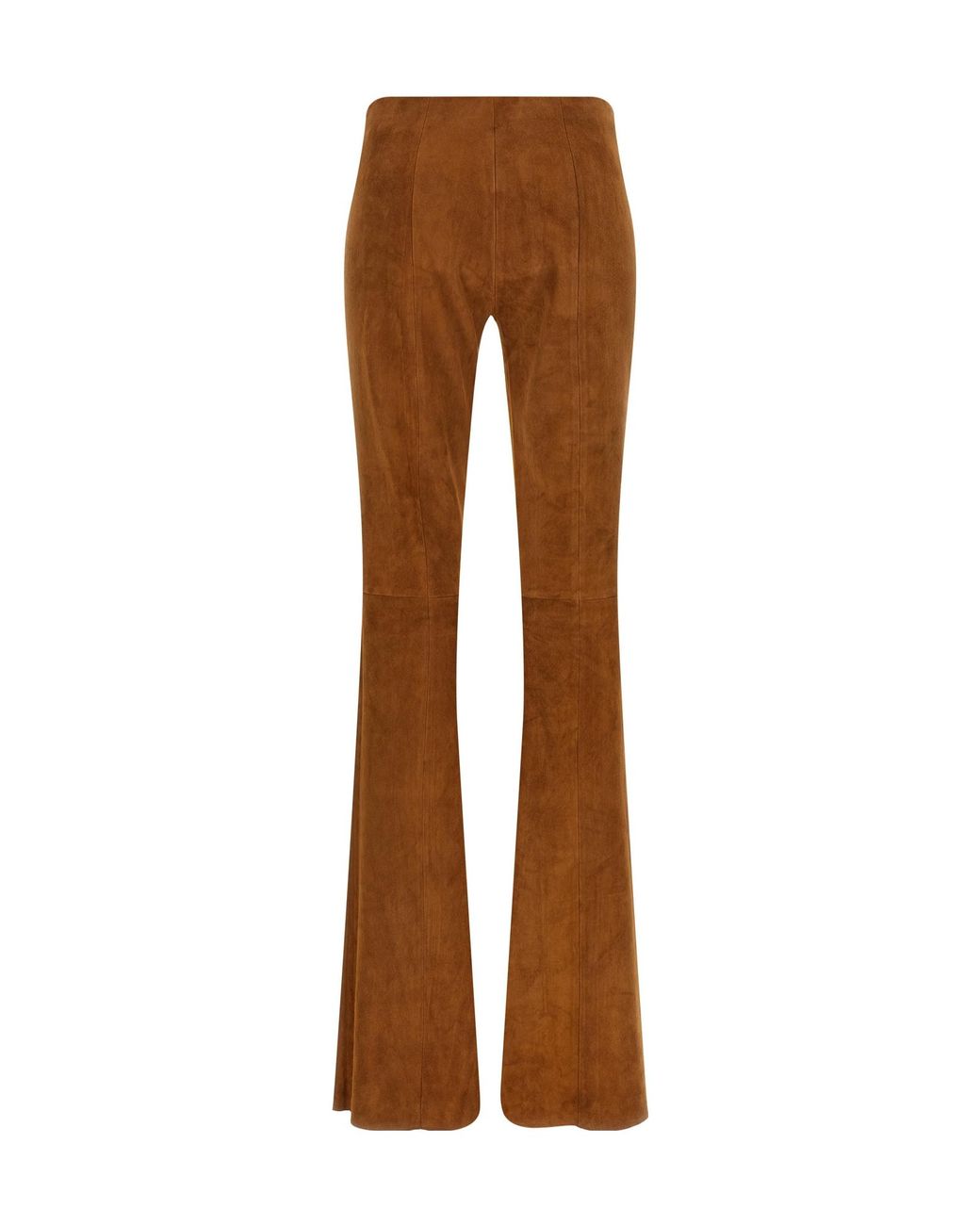 Stouls Brown Gégé Flared Suede Pants