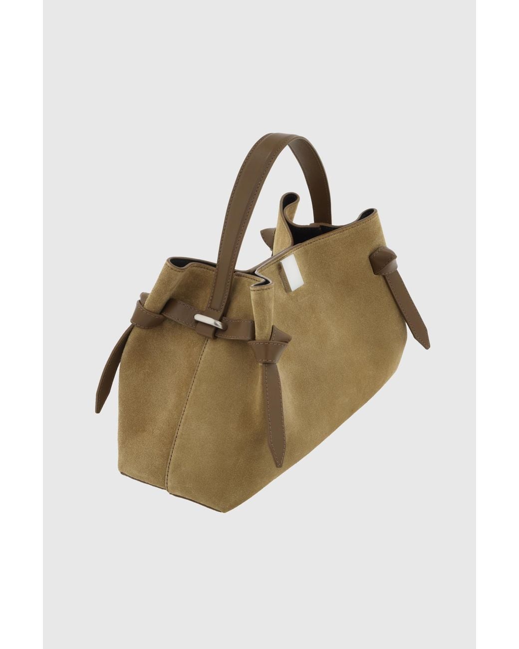 Yuzefi Natural Gyoza Suede Tote Bag