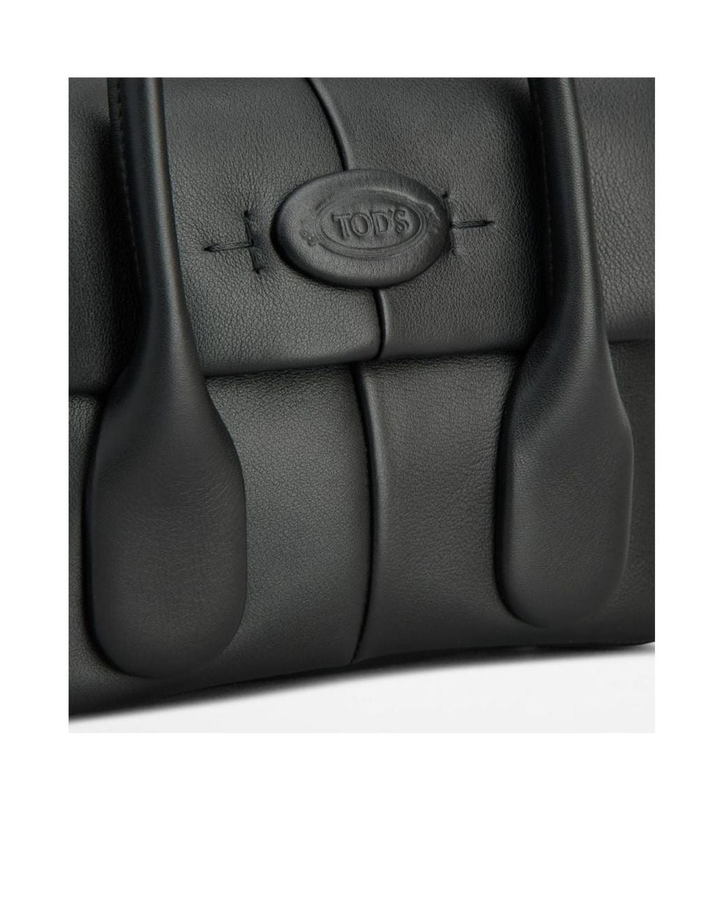 Tod's Black Mini Di Foldover Tote Bag