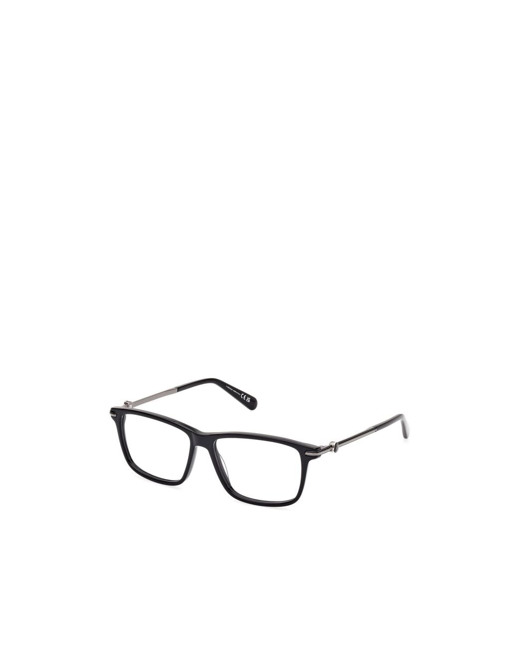 Moncler White Eyewear Rectangle Frame Glasses for men