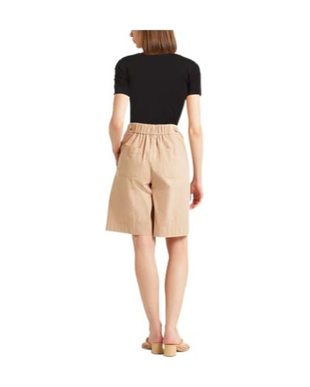 Sportmax Black Basic Solid-Color T-Shirt