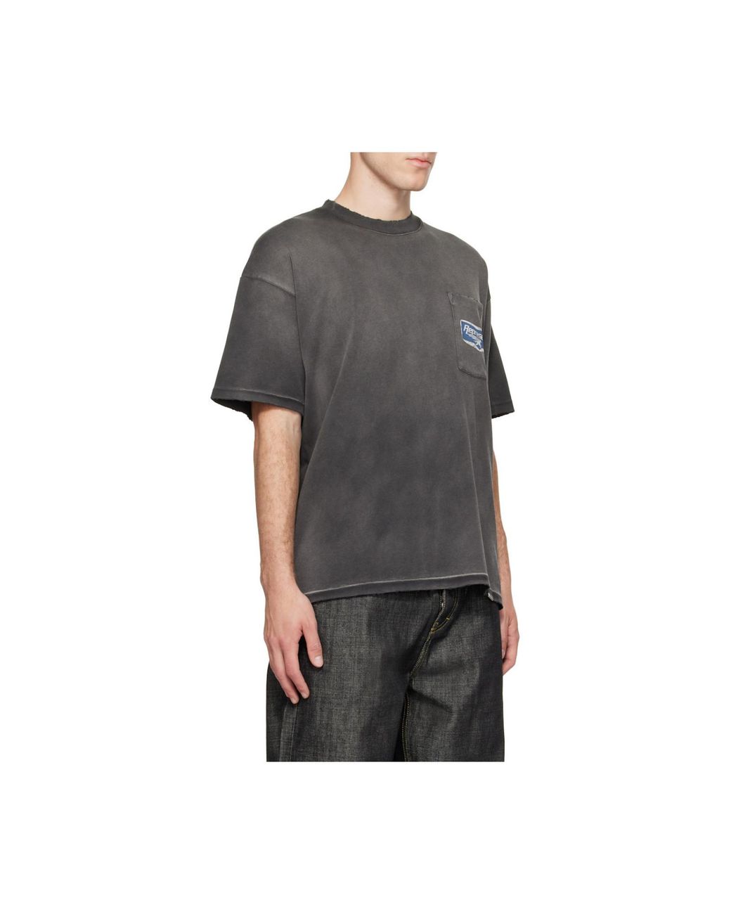 Represent Black Nothing Faster Graphic T-Shirt for men