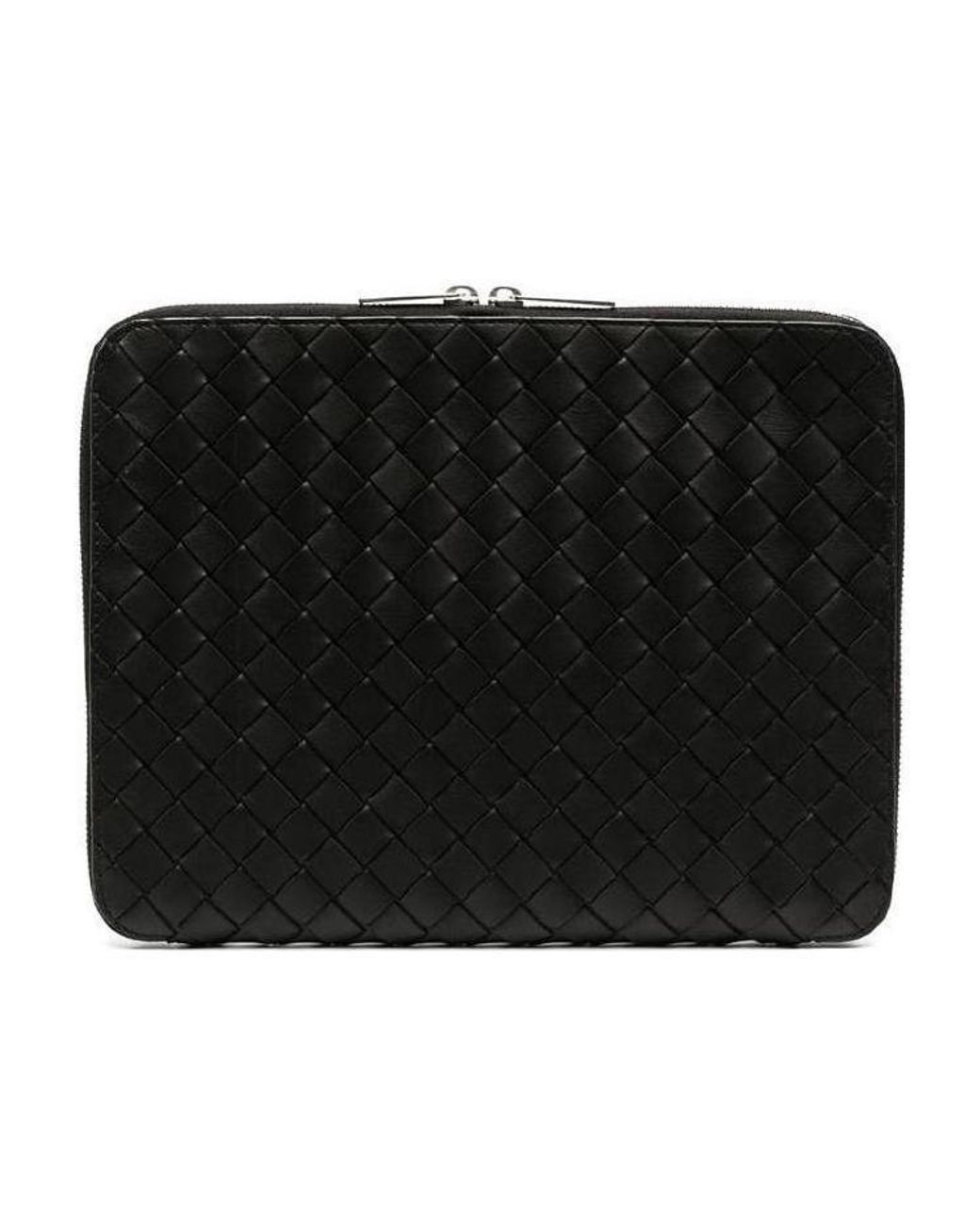 Bottega Veneta Black Intrecciato Document Holder for men