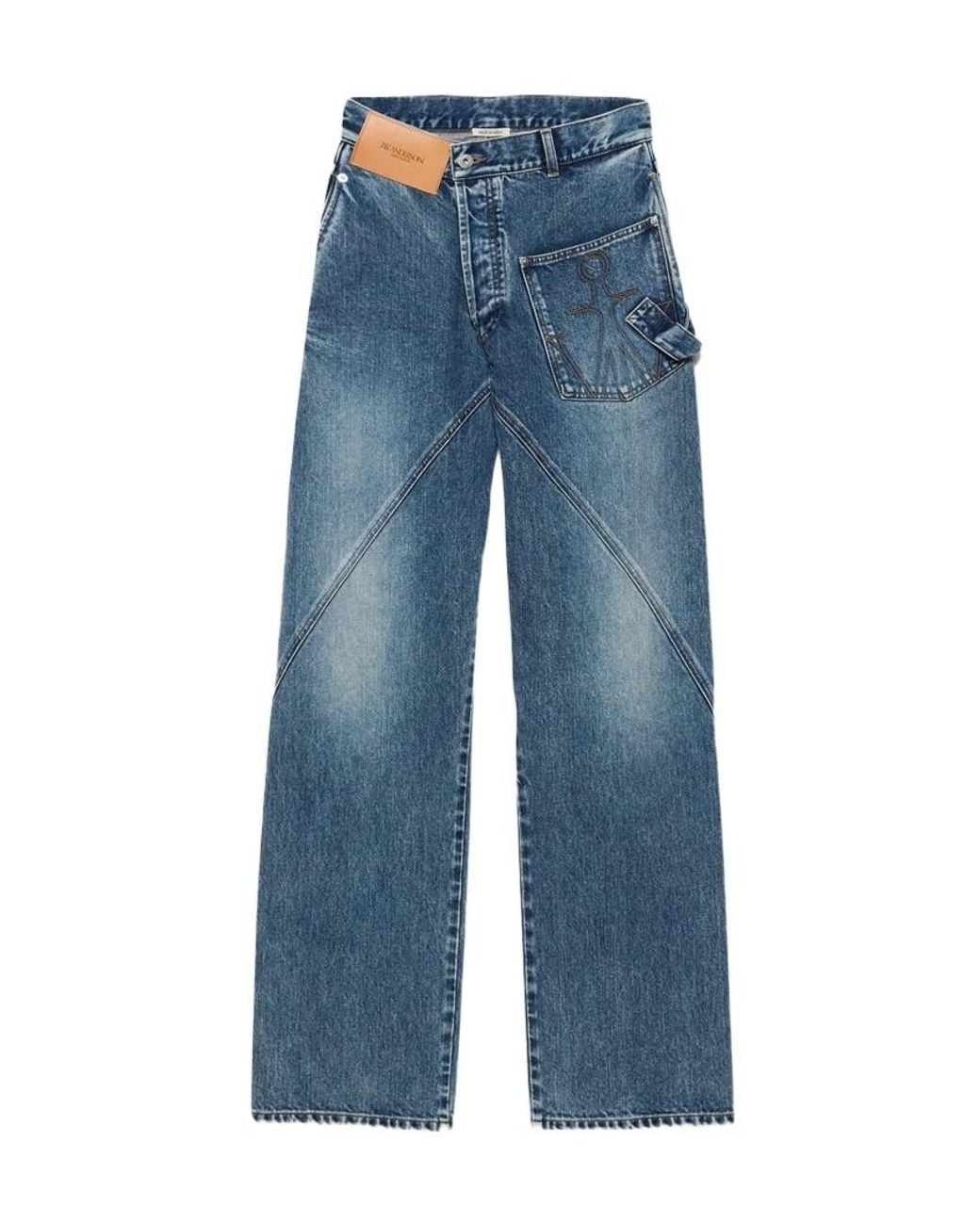 J.W. Anderson Blue Jw Anderson Twisted Workwear Jeans for men