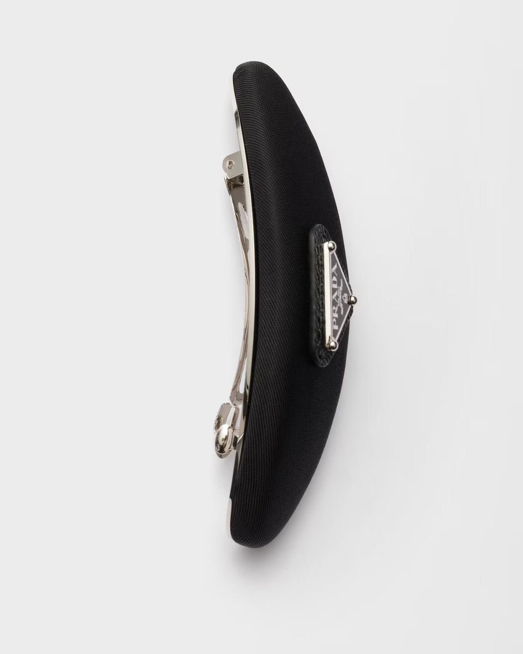 Prada Black Triangle-Logo Hair Clip